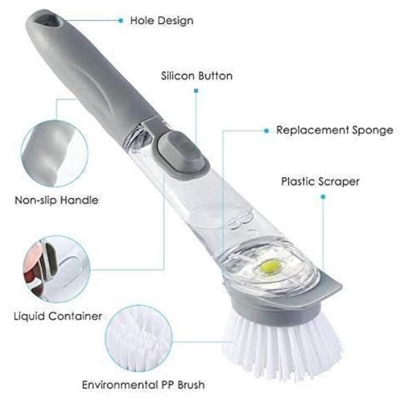 handle Liquid Cleaning Brush